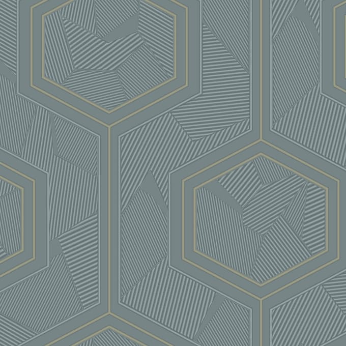 Zambaiti Vinylbehang Z12853 - Lamborghini - Grafisch Turquoise - 70cm x 10.0m