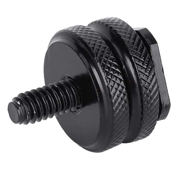 Trépieds 14  et 38  Vis vers Adaptateur de Monture Griffe Flash pour Caméra Caméscope gray