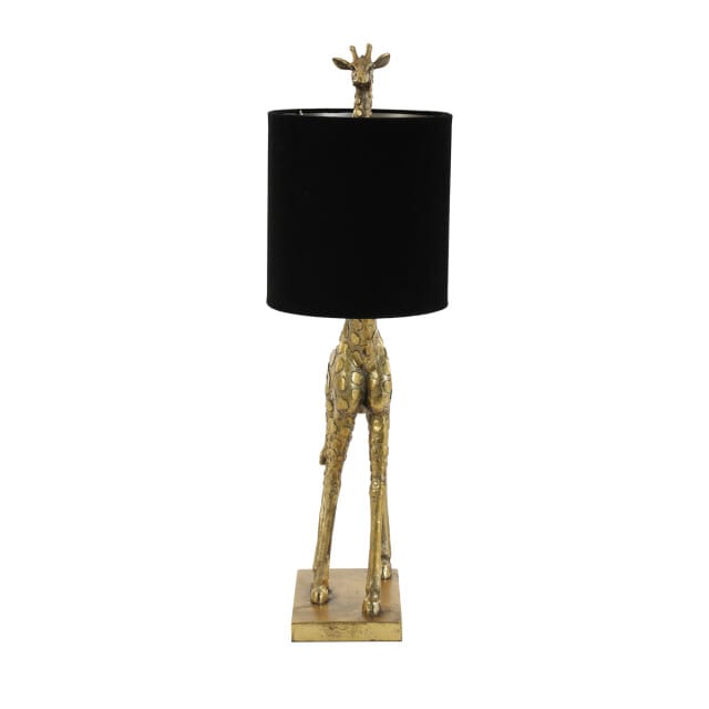 Light & Living Tafellamp Giraffe - Goud/Zwart - 28x20x68 cm