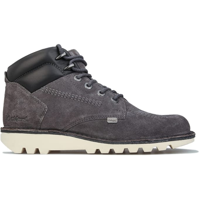 Kickers Kick Rover leren laarzen voor heren, grijs