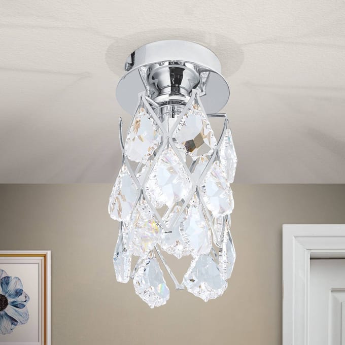 ORION Slanke plafondlamp CHARLENE, verchroomd
