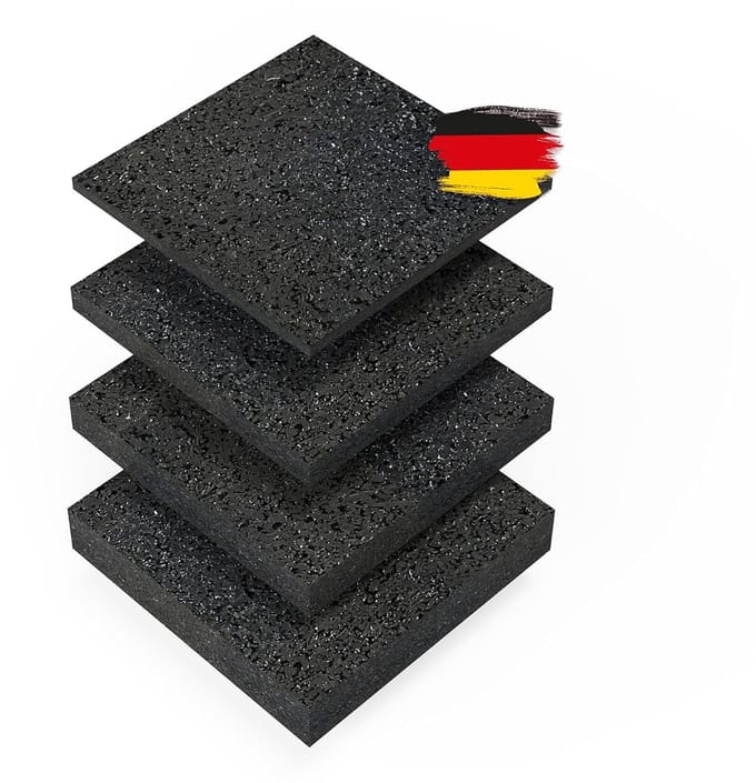 Rubberen Terrastegels 90 x 90 x 3 mm voor Onderlegplaten van Tuin- en Terrasconstructies