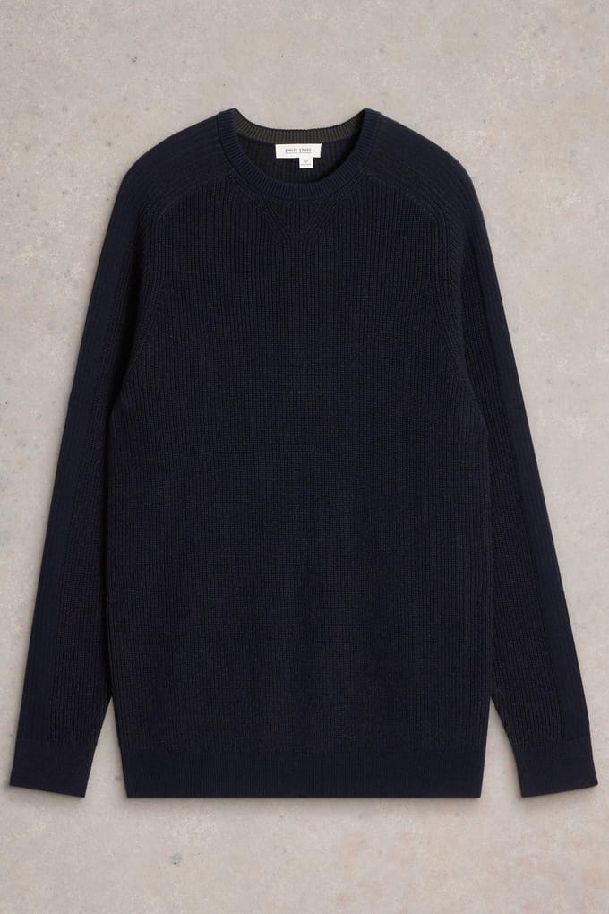 White Stuff Pentire Cotton Crew Dark Navy Taglia: M | Maglioni a maglia Outlet | Uomo | Blu