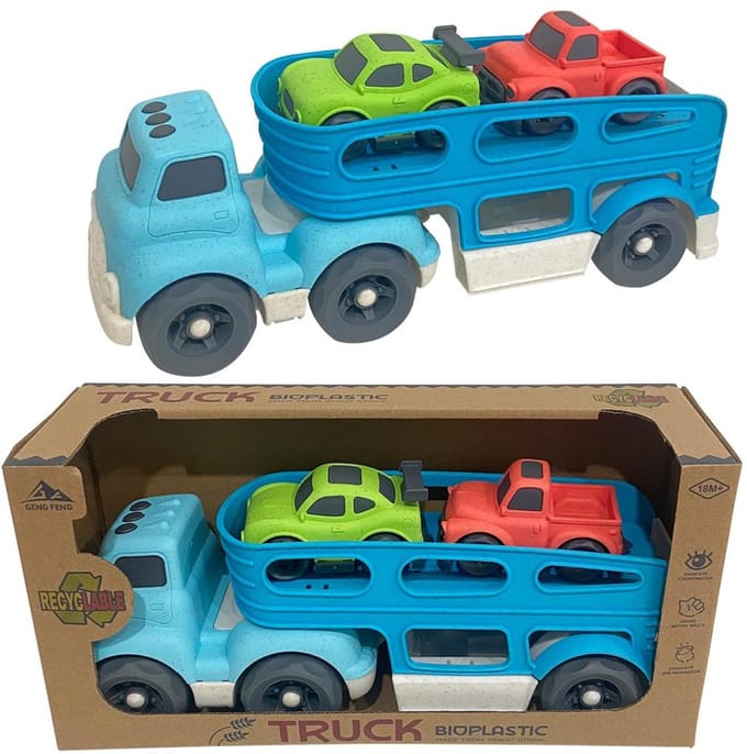 Van der Meulen Autotransporter met 2 autootjes Bioplastic (2015179)