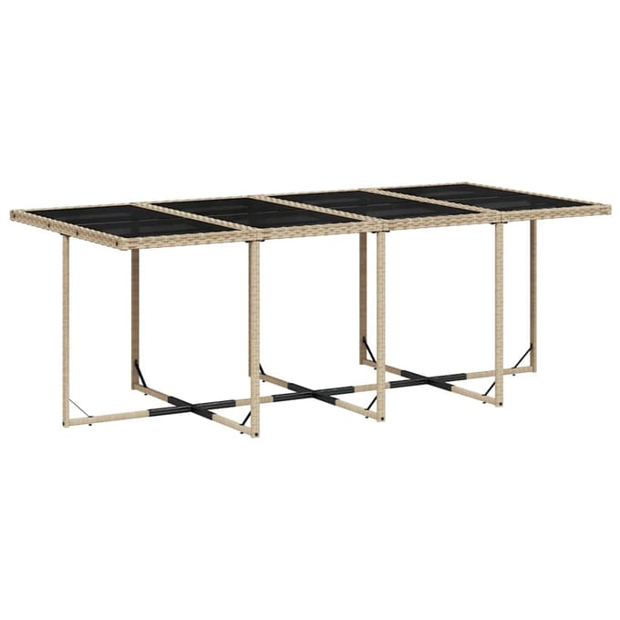 vidaXL - 13-delige - Tuinset - met - kussens - poly - rattan - beige