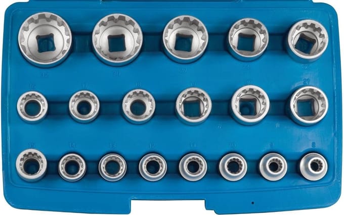 SW-Stahl 05650L Multi-dopsleutelinzetstukken 1/2 inch