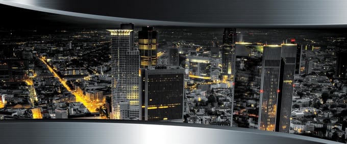 View Frankfurt City Skyline Photo Wallcovering