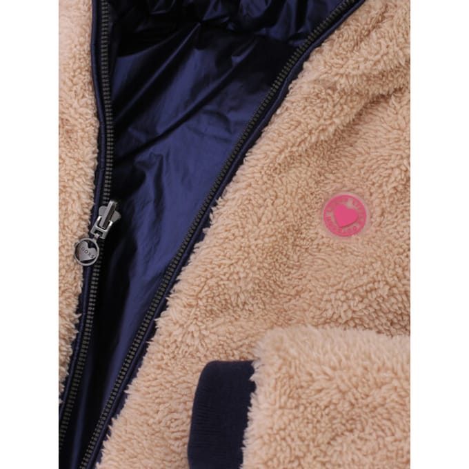 LOOXS Little Meisjes jas - Maat 122 in de kleur Blauw van 100% Polyester - 2631-7230-190