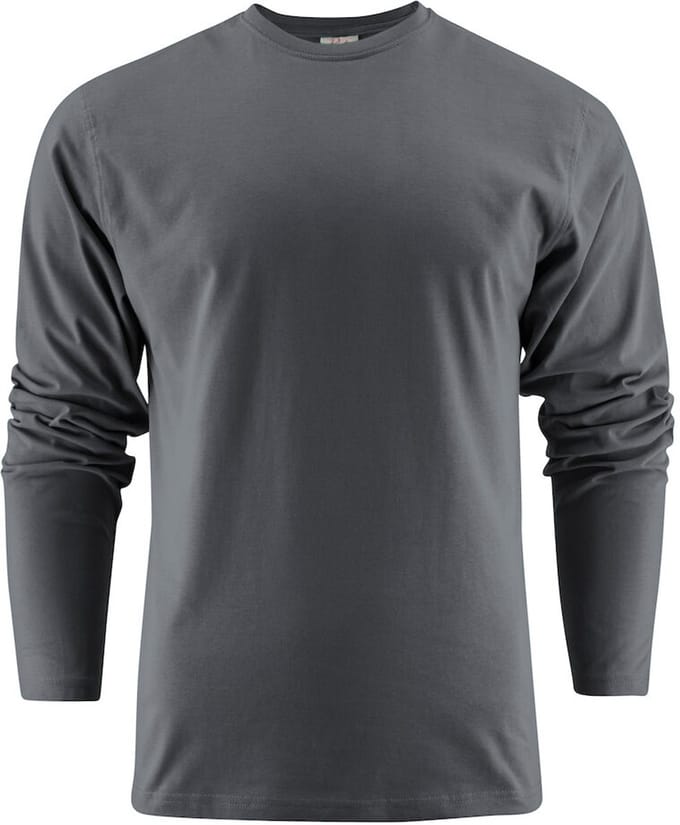 Printer HEAVY T-SHIRT L/S 2264016 - Staalgrijs - 5XL