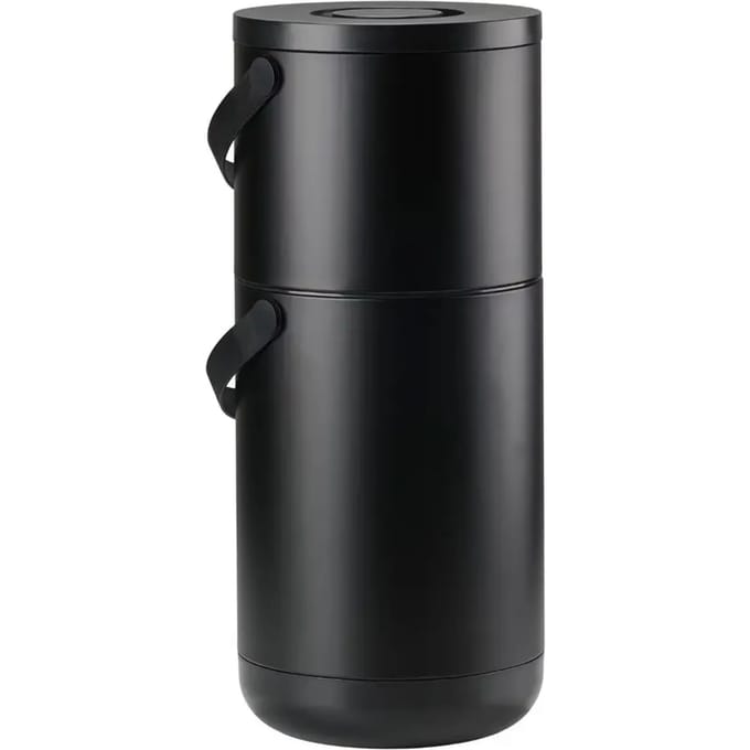Prullenbak Zone Denmark Bio Circular Black 22+12 L
