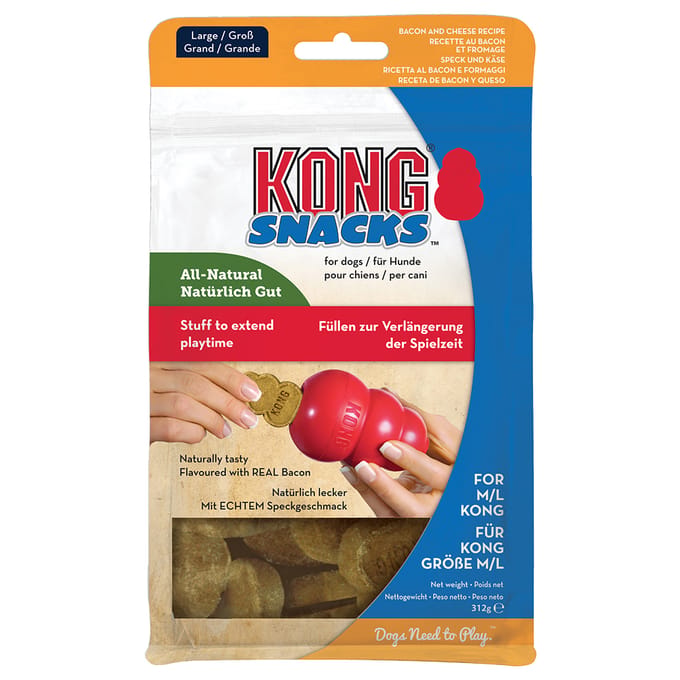Kong Snacks Hondensnack - Bacon & Cheese - L - 312 g