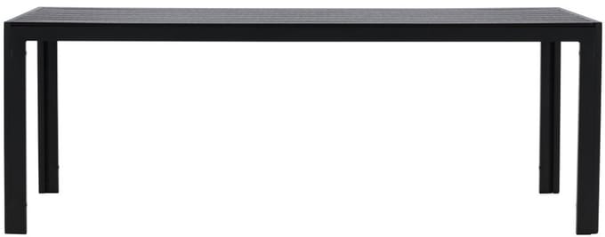 Svea - Farid tuintafel - 205 x 90 x 74 cm - zwart