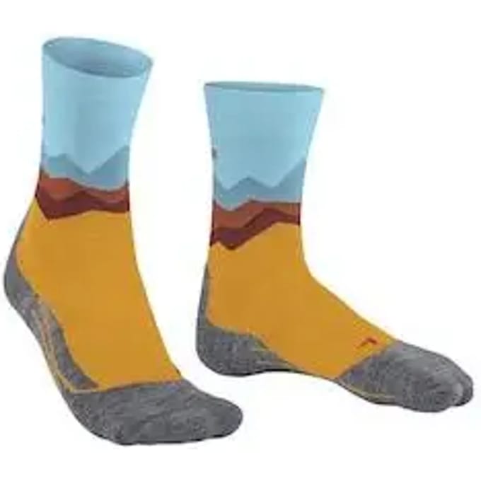 FALKE TK2 anti-blaar dik wol functioneel materiaal wandelsokken dames geel - maat 37-38