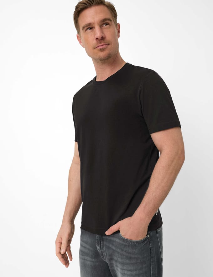 Brax Heren Shirt  Style TED black, zwart, maat 6XL