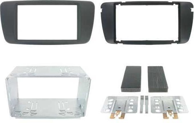 2-DIN frame Seat Ibiza 08-14 metaal zwart