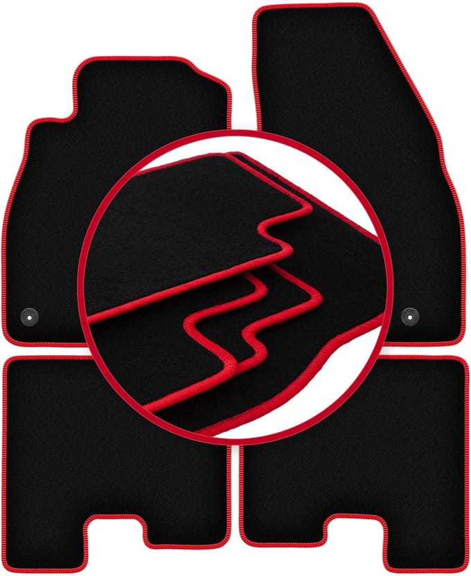 CARLUX-RED automatten voor: Opel Adam hatchback (2012-)
