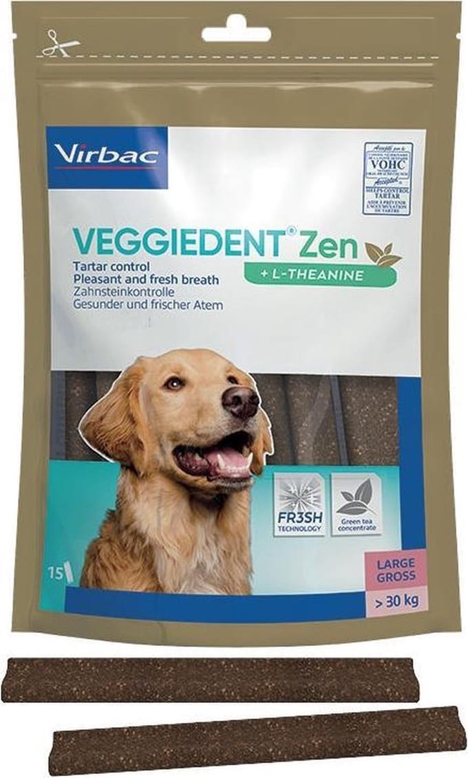 Veggiedent FR3SH Zen Kauwstrips Large - 15 stuks