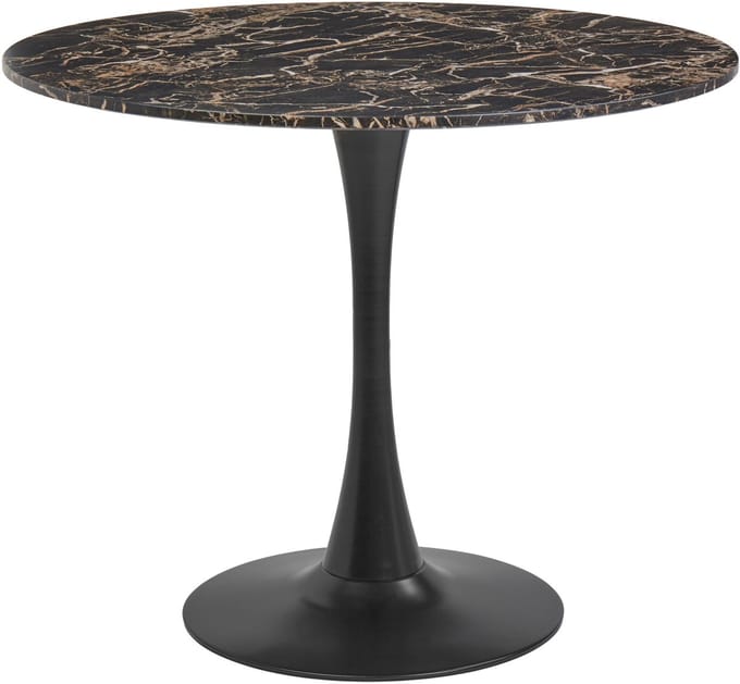 BOCA - Ronde eettafel - Marmer-look - 90 cm - MDF
