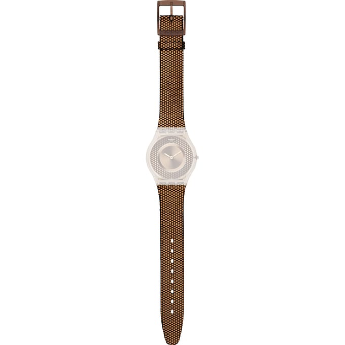 Swatch Plastic - Skin Small 33.7mm - SF/SI/SS08/SS09 ASFC105 SFC105 Hexed Copper band
