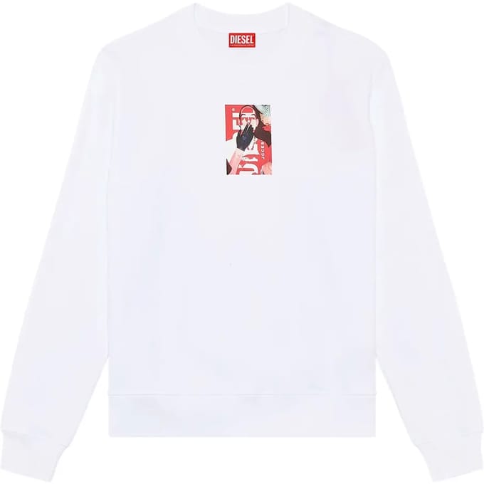 Diesel Ginn N1 Sweatshirt Wit S Man