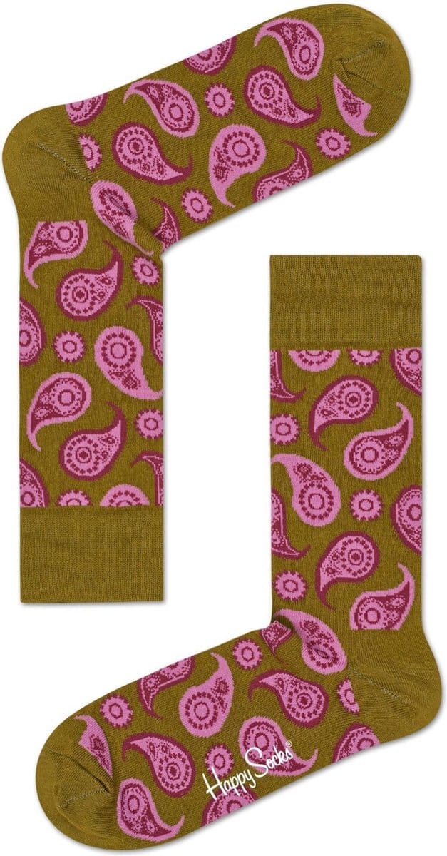 Happy Socks Paisley Sokken, Groen - 41-46