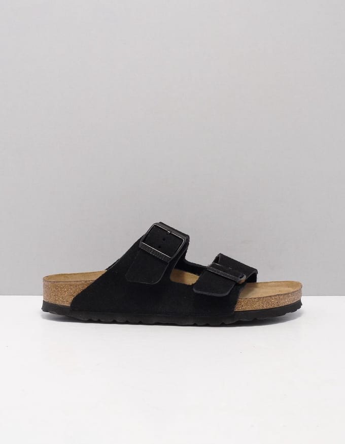 Birkenstock Arizona SFB VL Black Narrow Dames Slippers - Black - Maat 41