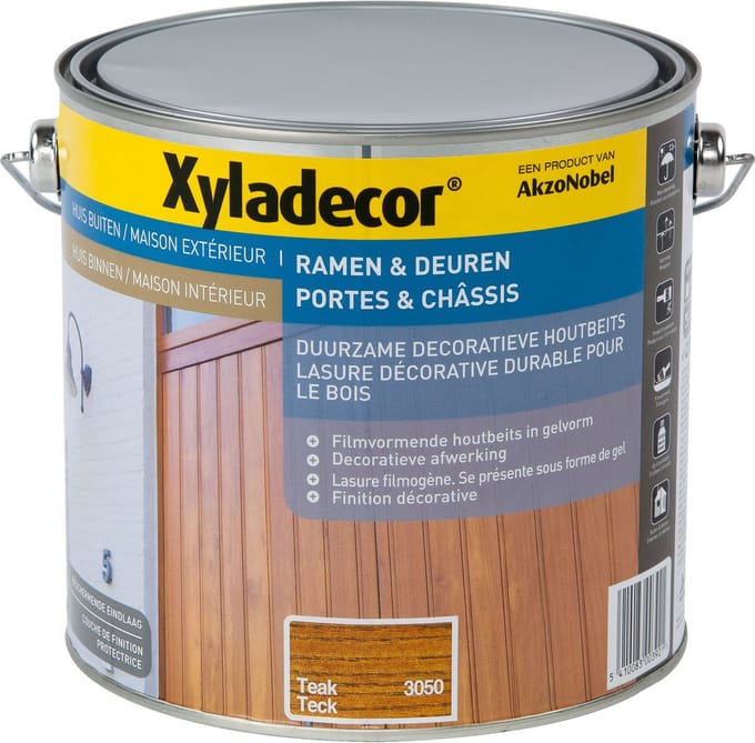 Xyladecor - Ramen & Deuren (Solvent) - Teak - 2,5 L