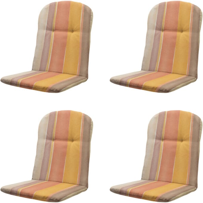 Madison kuipstoelkussen hoge rug nox - 96x45x3,5cm set van 4