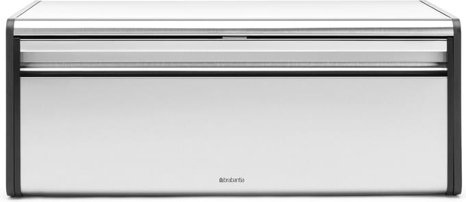 Brabantia Broodtrommel - met klepdeksel - Matt Steel