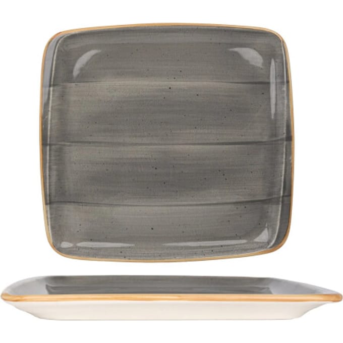Bonna Serveerschaal - Aura Space - Porselein - 27x25 cm - set van 2
