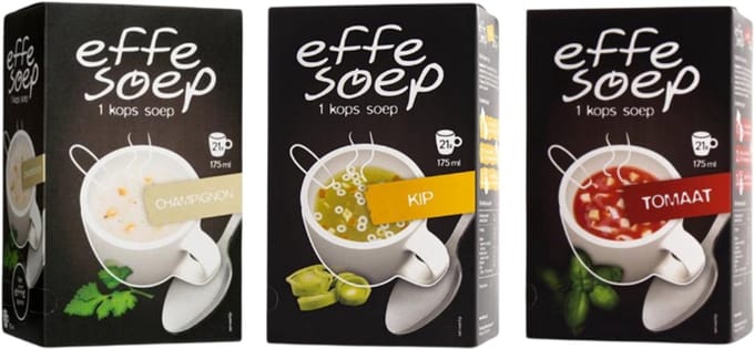 Effe soep Champignon, Kip, Tomaat