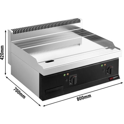 GGM Gastro Elektro Bratplatte - mit Hartchrom-Beschichtung - 8 kW - Glatt
