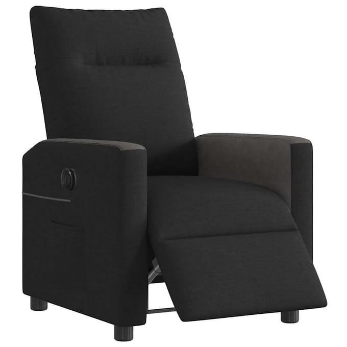 vidaXL - Fauteuil - verstelbaar - elektrisch - stof - zwart