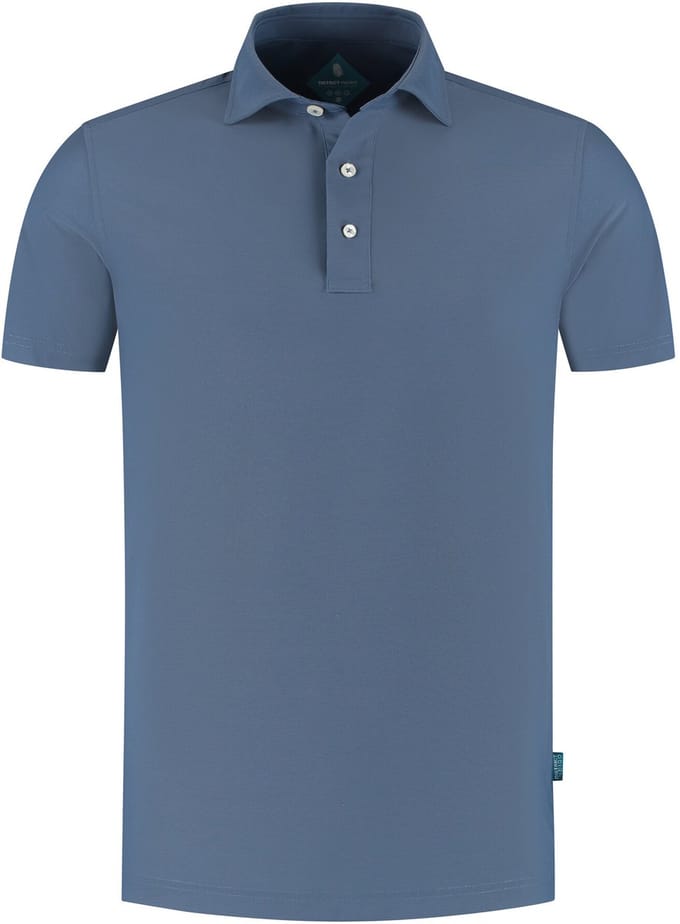 District Indigo Pique Performance Polo Mid Blauw (7.41.400.780 - 014)