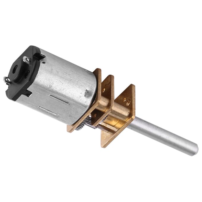 DC 12V Elektrische Motor met Tandwielreductie met Lange Uitgaande As (100RPM)