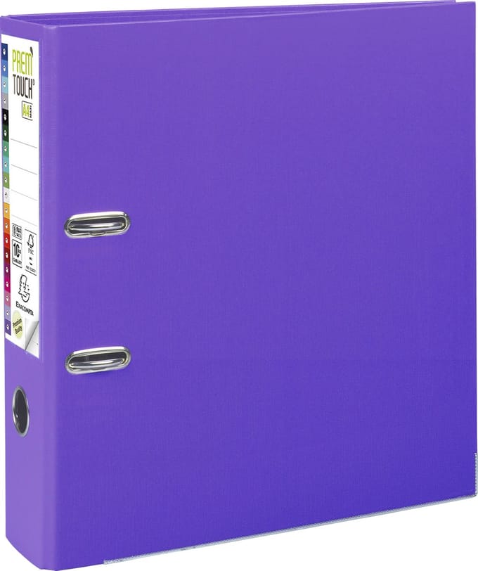 Exacompta 10x Prem'Touch® PP Ordner met hefboom - Rug 80mm - A4 maxi - Paars - 53357E