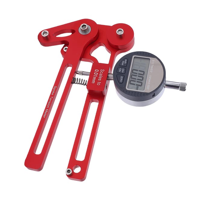 Spaakspanningsmeter Legering Nauwkeurige Spaakspanningsmeter met Referentieblad voor Fiets gray