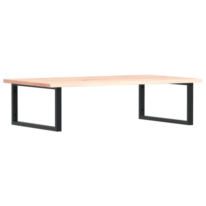 vidaXL - Badkamer - wandschap - staal - en - massief - eikenhout
