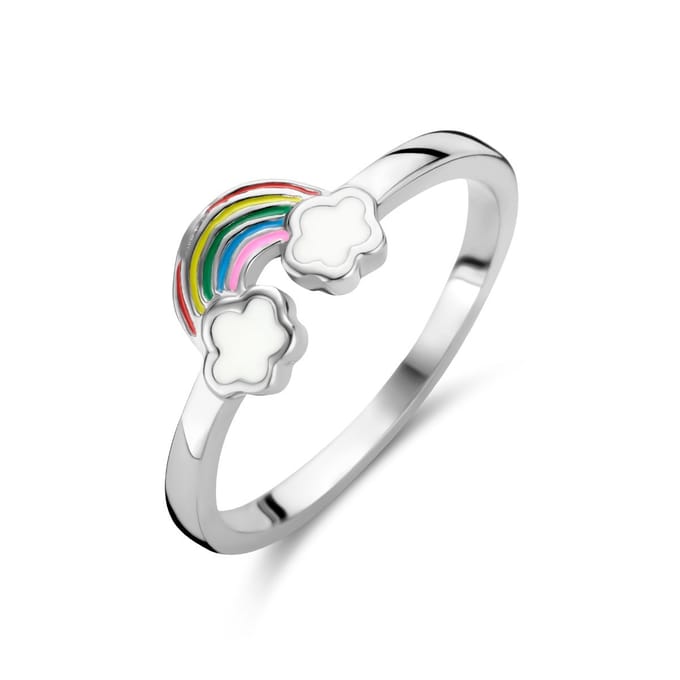 Gerhodineerd Zilver Ring Regenboog 1336209