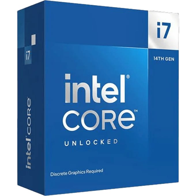 Intel Core i7-14700KF Raptor Lake-S CPU - 20 kernen - 3.4 GHz - Intel LGA1700 - Intel Boxed (zonder koeler)