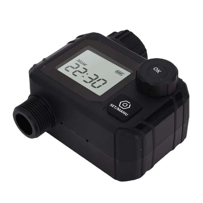 Sproeier Timer IP55 Regenbestendig Vertraagd Handmatig Automatisch Besproeiingssysteem Programmeerbare Irrigatie gray