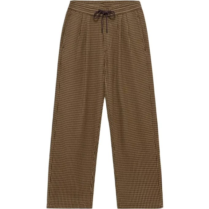 Casual broek KnowledgeCotton Apparel Ozone Houndtooth