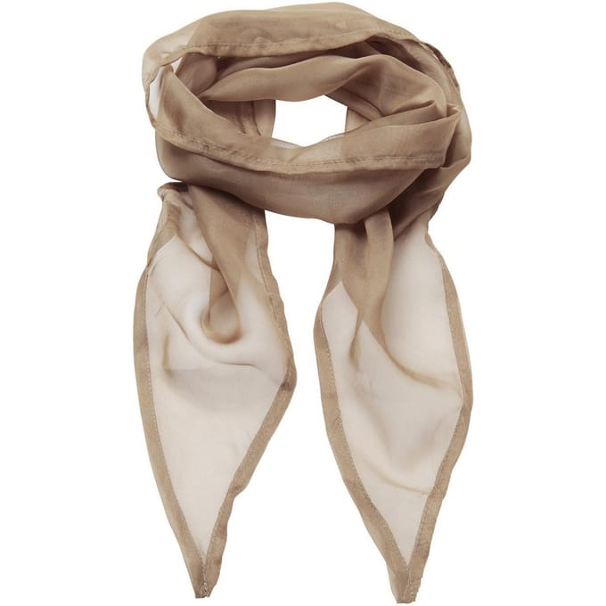 Premier Dames/Dames Chiffon Sjaal (Khaki)