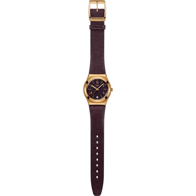 Swatch IRONY MEDIUM HART VAN BURGUNDY Polshorloge YLG413 Paars Dames