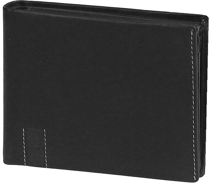 Maître Speciale make-up portemonnee leer 12 cm - Jongens - Horizontaal - schwarz