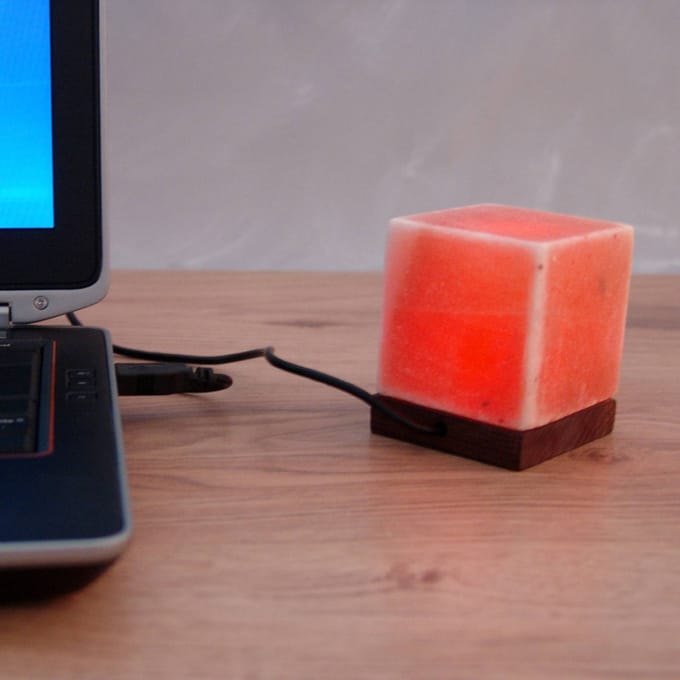 Wagner Life Tafellamp kubus met USB-aansluiting