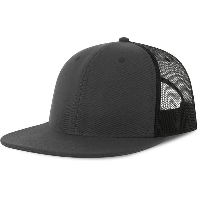Atlantis Headwear Snap Mesh-S Cap AT686 - Dark Grey/Black - One size