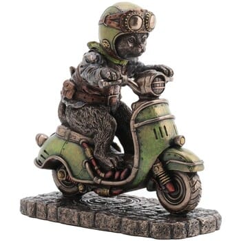 Beeldjes Signes Grimalt Steampunk-Scooter Cat