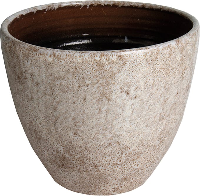 D&M Deco Bloempot Wit-Multocolour D 39 cm H 33 cm
