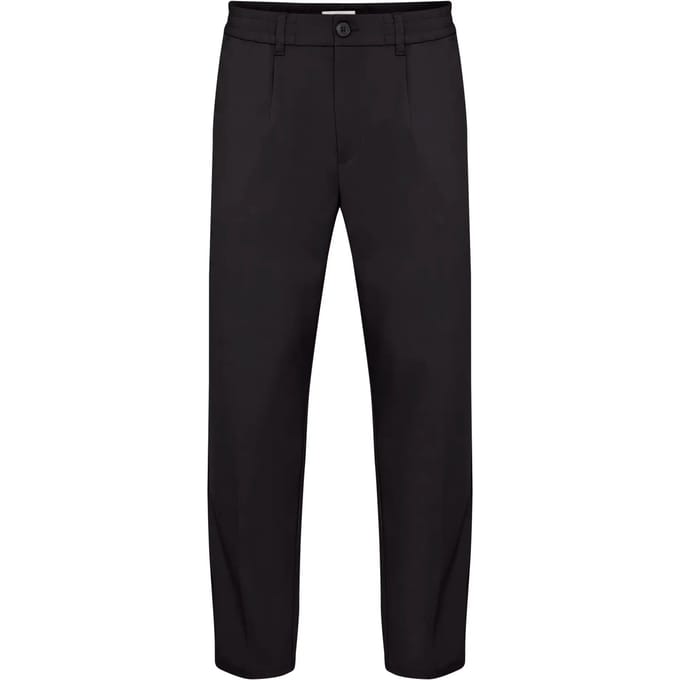 Casual Friday Chino met elastische tailleband en smalle pasvorm